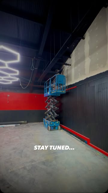 Latest progress reel: painted walls and ceiling lighting installed